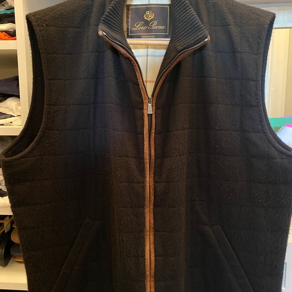 Loro Piana Black Cashmere Quilted Vest - Picture 1 of 3